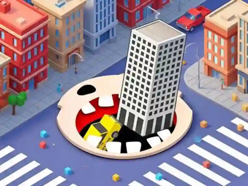 Mchezo Mchezo wa Black Hole io 3D online