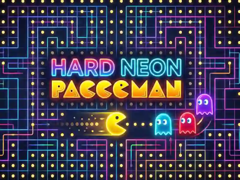 Mchezo Neon paccoman ngumu online