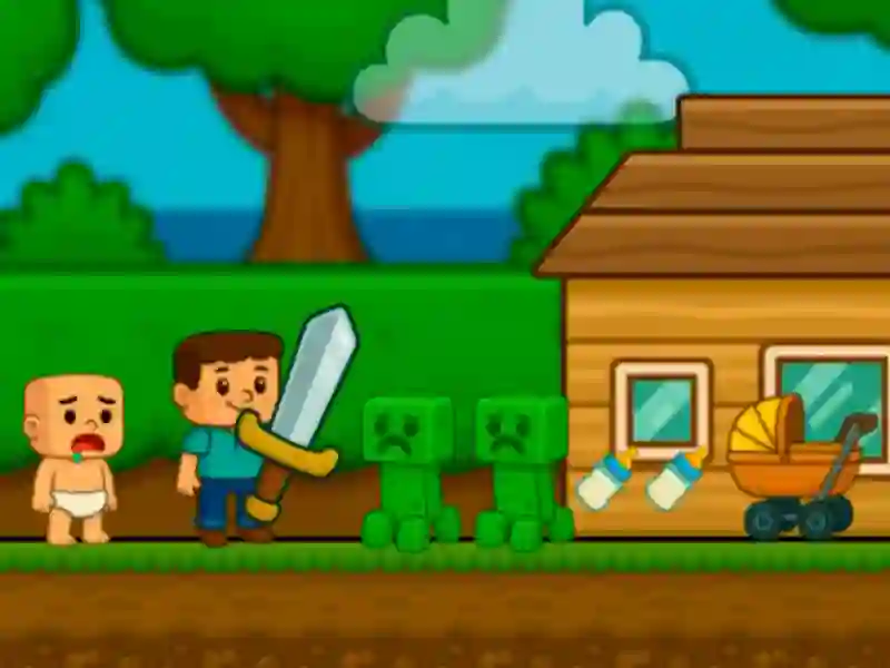 Mchezo Msaada wa mtoto! Steve online