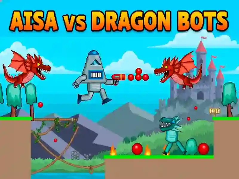 Mchezo Aisa Vs Dragon Bots online