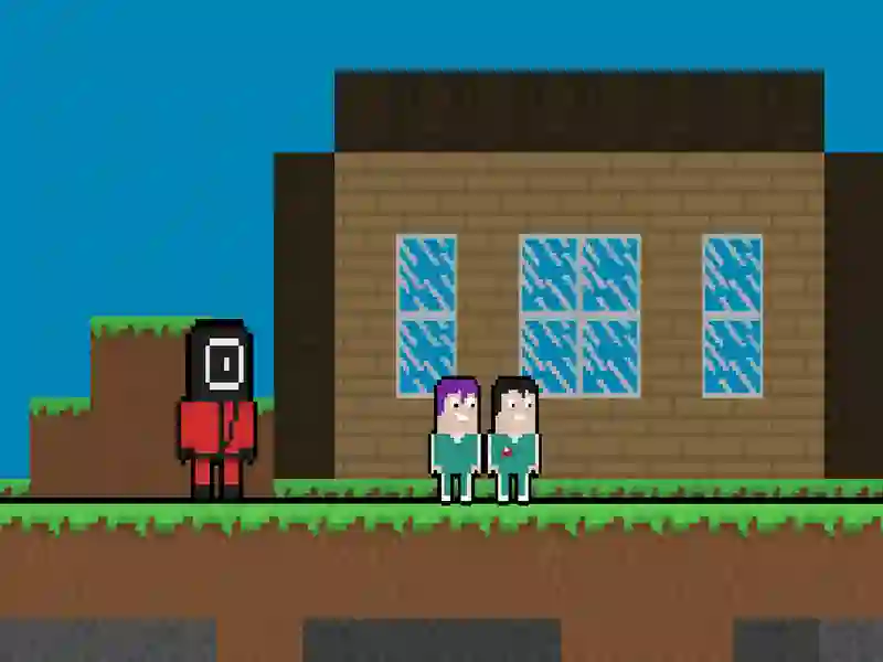 Mchezo Squid kutoroka lakini blockworld online