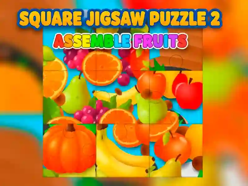 Mchezo Mraba jigsaw Puzzle 2 — Kusanya Matunda online