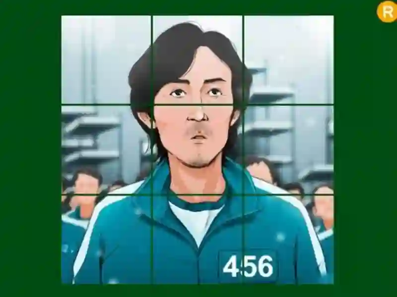 Mchezo Mchezaji wa mchezo wa squid 456 sliding online