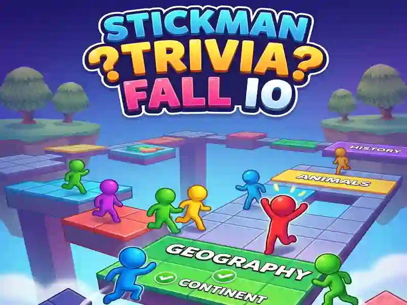 Mchezo Stickman Trivia Fall IO online