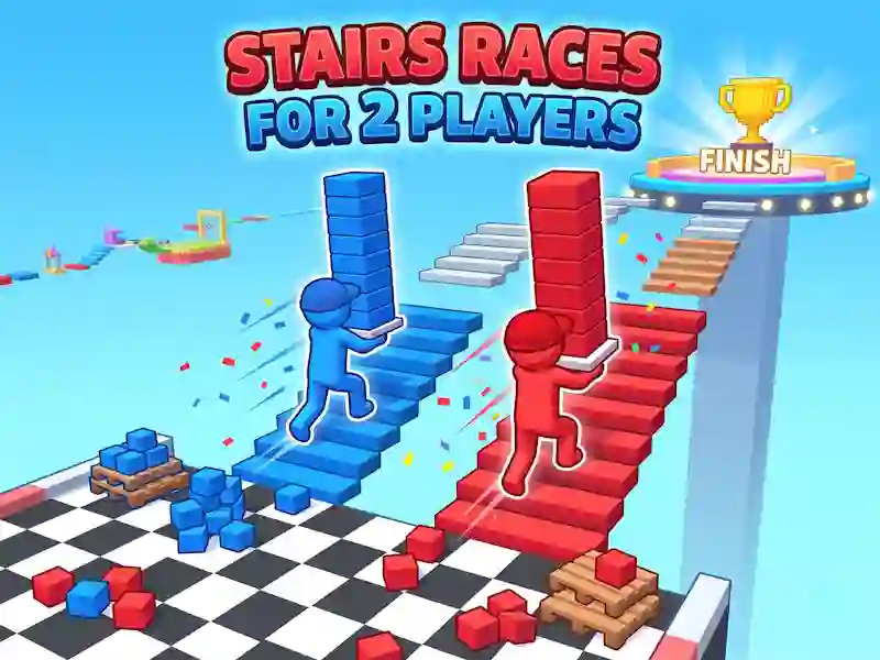 Mchezo Stairs Races For 2 Players online