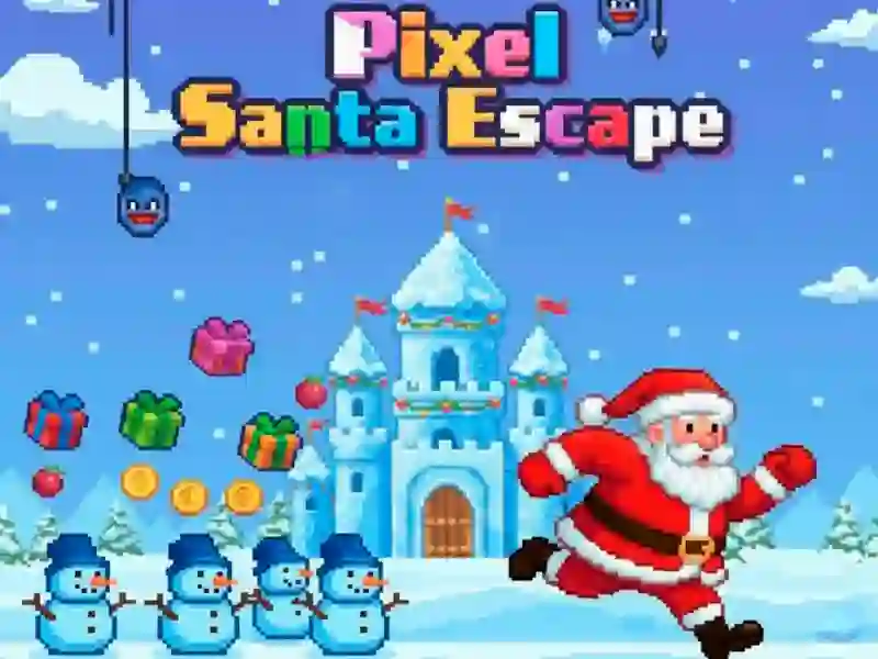 Mchezo Pixel Santa Escape online