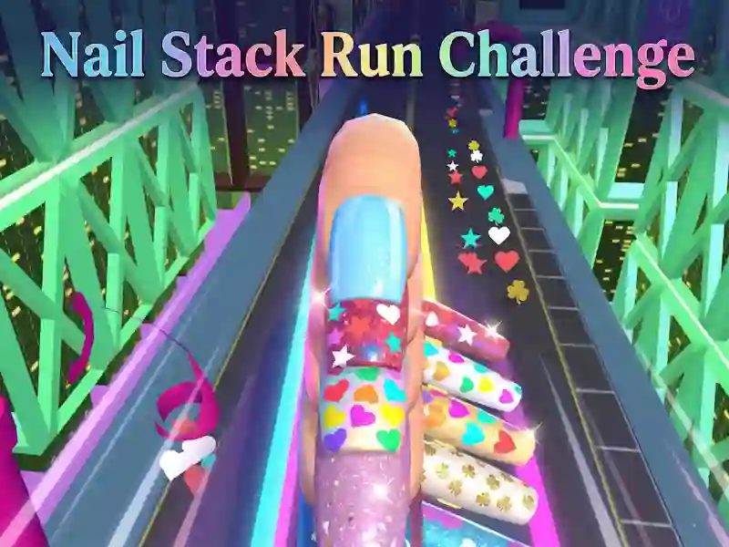 Mchezo Nail Stack Run Challenge online