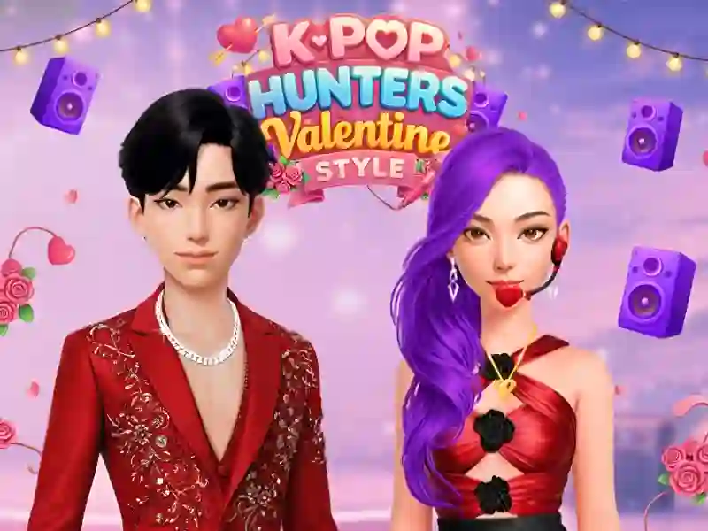 Mchezo K-Pop Hunters Mtindo wa Valentine online