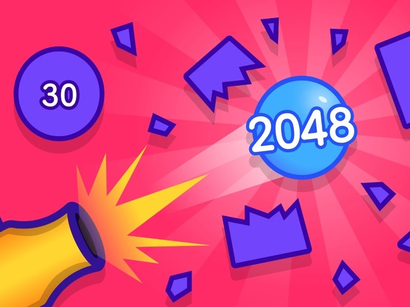 Mchezo 2048 inazuia uharibifu online