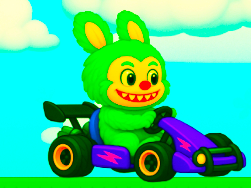 Mchezo Labubu Gokart online