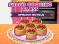 Mchezo Darasa la Upishi la Sara: Spinachi Rotolo online