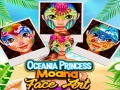 Mchezo Sanaa ya uso ya malkia Moana wa Oseania online