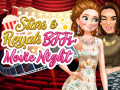 Mchezo Nyota na Royal BFFs: Usiku wa Filamu online