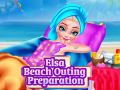 Mchezo Val préparatif pour la sortie plage d'Elsa online
