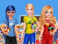 Mchezo BFF Princessa Piga Kura Kwenye Nusu Fainali Za FIFA 2018 online