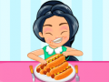 Mchezo Mashindano ya Kula Hotdog ya Princess online
