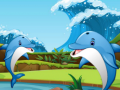 Mchezo Mbio za Dice za Dolphin online