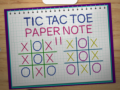 Mchezo Tic Tac Toe Karatasi Kumbukumbu 2 online