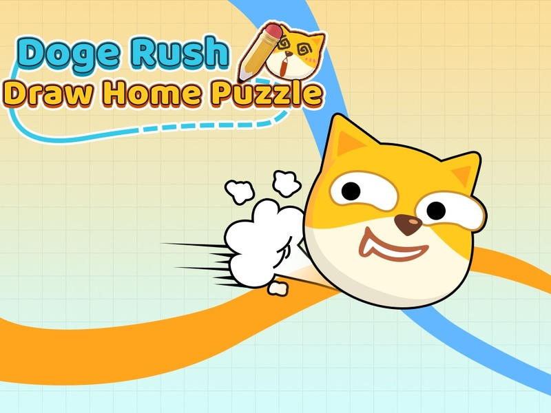 Mchezo Doge kukimbilia kuteka puzzle ya nyumbani online