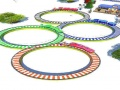 Mchezo Mbio za Treni za Lowpoly online