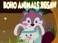 Mchezo Puzzle za Wanyama wa Boho online