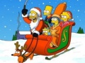 Mchezo Puzzle ya Krismasi ya Simpsons online