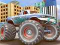 Mchezo Simulering av körning med monster truck-stunts online