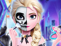 Mchezo Tattoo ya Sherehe ya Halloween ya Elsa online