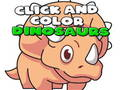 Mchezo Bonyeza na Rangi Dinosaur online