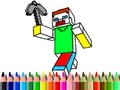 Mchezo Kurudi Shuleni: Kuchora Minecraft online
