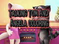 Mchezo Kupaka Talking Tom na Angela online