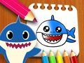 Mchezo Kitabu cha Rangi Baby Shark online