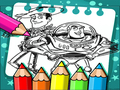 Mchezo Kitabu cha Kupaka Rangi cha Toy Story online