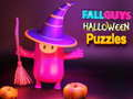 Mchezo Fall Guys: Puzzle la Halloween online