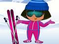 Mchezo Dora: Kufunja Ski online