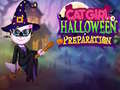 Mchezo Maandiko ya Halloween na Msichana wa Paka online