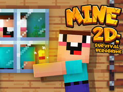 Mchezo Mine 2D Kuishi Herobrine online
