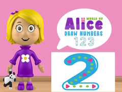 Mchezo Ulimwengu wa Alice: Chora Nambari online
