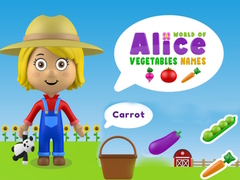 Mchezo Dunia ya Majina ya Mboga ya Alice online