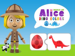 Mchezo Ulimwengu wa Rangi za Dino wa Alice online