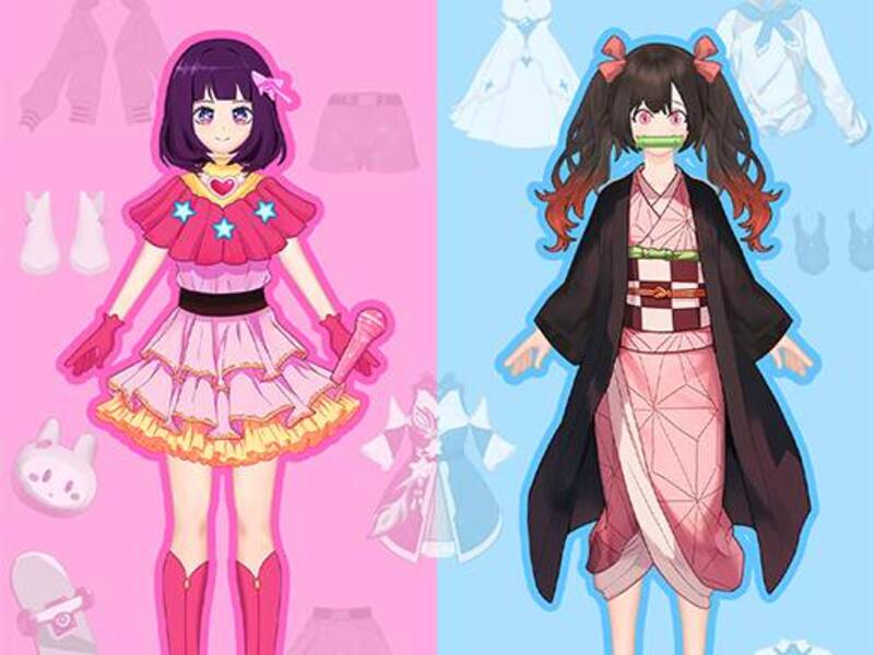 Mchezo Anime Doll- DIY Cosplay Girl online