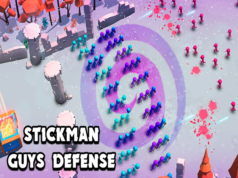 Mchezo Stickman Guys Ulinzi online