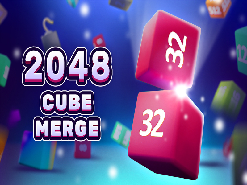Mchezo 2048 CUBE Unganisha online