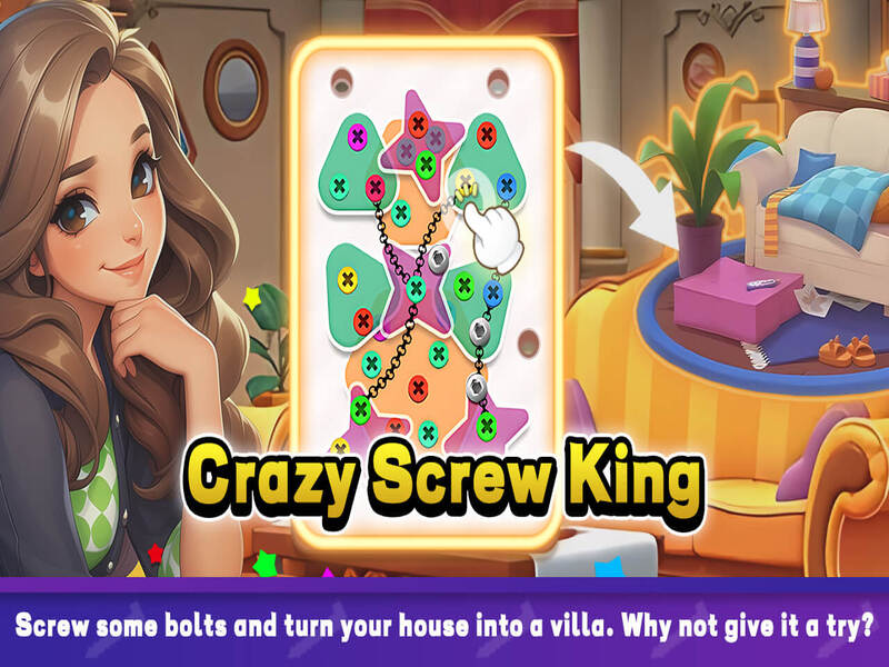 Mchezo Crazy Screw King online