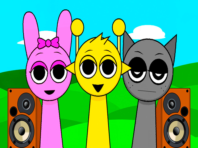 Mchezo Sprunki Monster Music Beats online