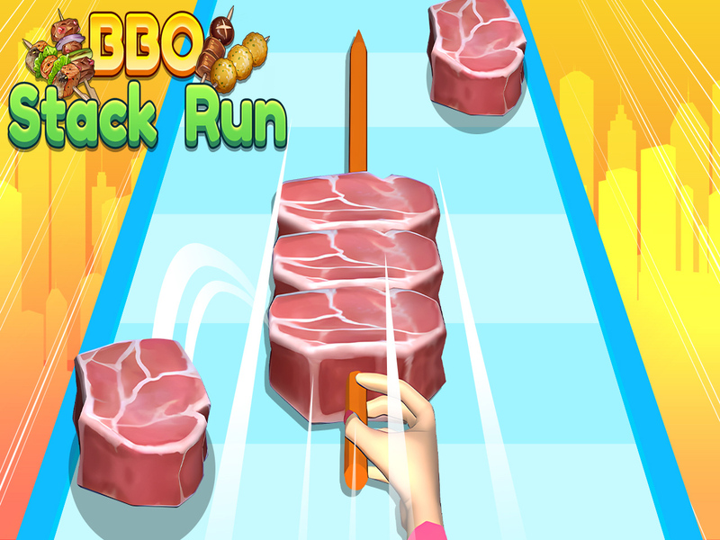 Mchezo BBQ Stack Run online
