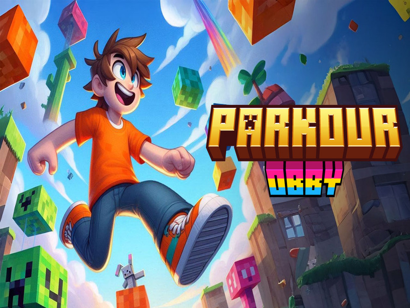 Mchezo Parkour Obby online