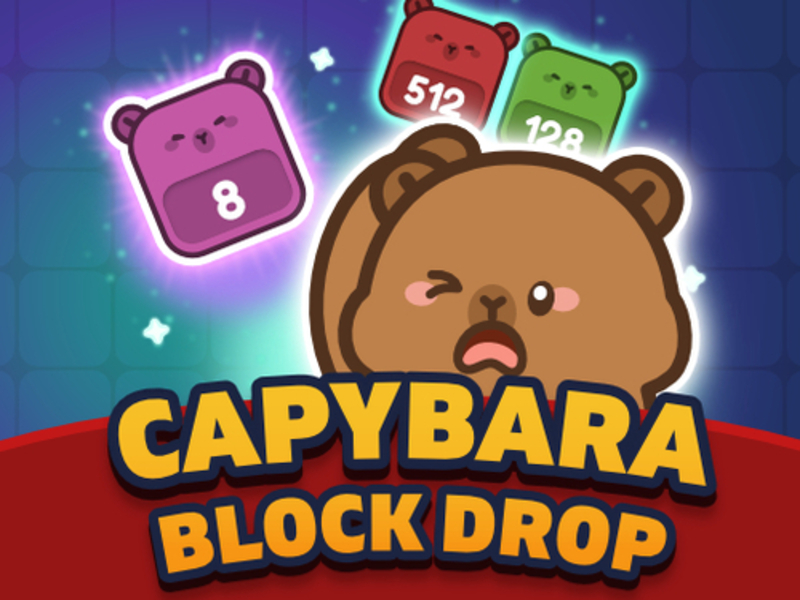 Mchezo Capybara block kushuka online