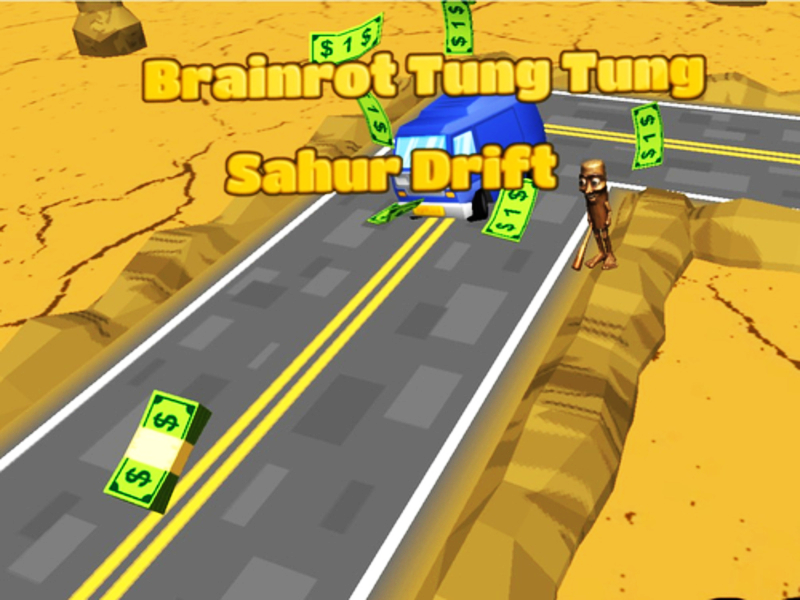 Mchezo Brainrot Tung Tung Sahur Drift online