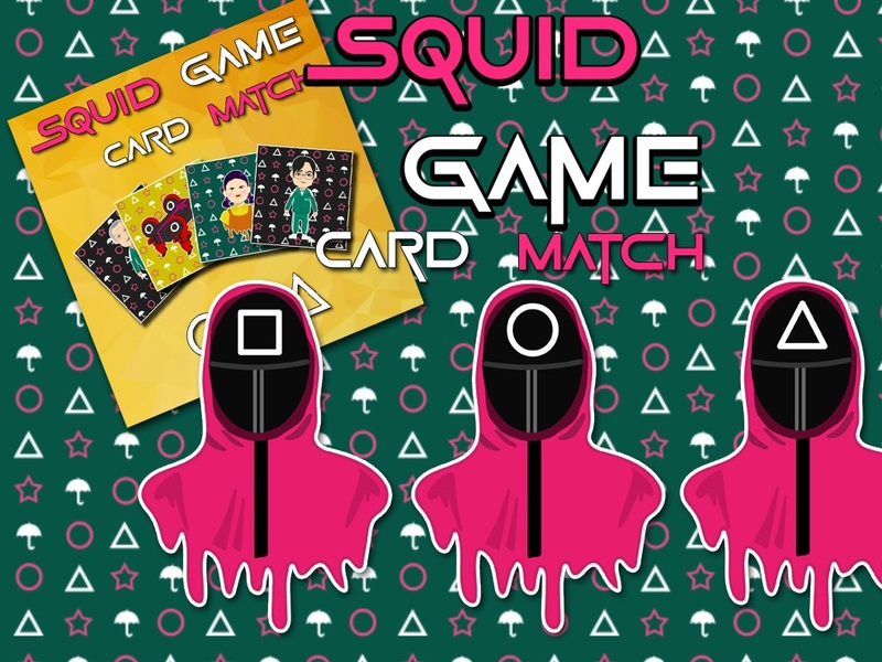 Mchezo Mechi ya kadi ya kumbukumbu ya squid online